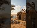 Rebuilt an Abandoned African Hut Into a Beautiful Home😱⏳#shorts