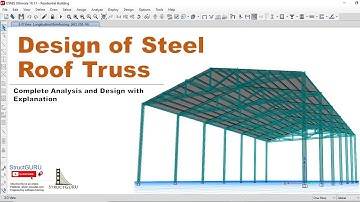 Design of Steel Roof Truss in ETABS