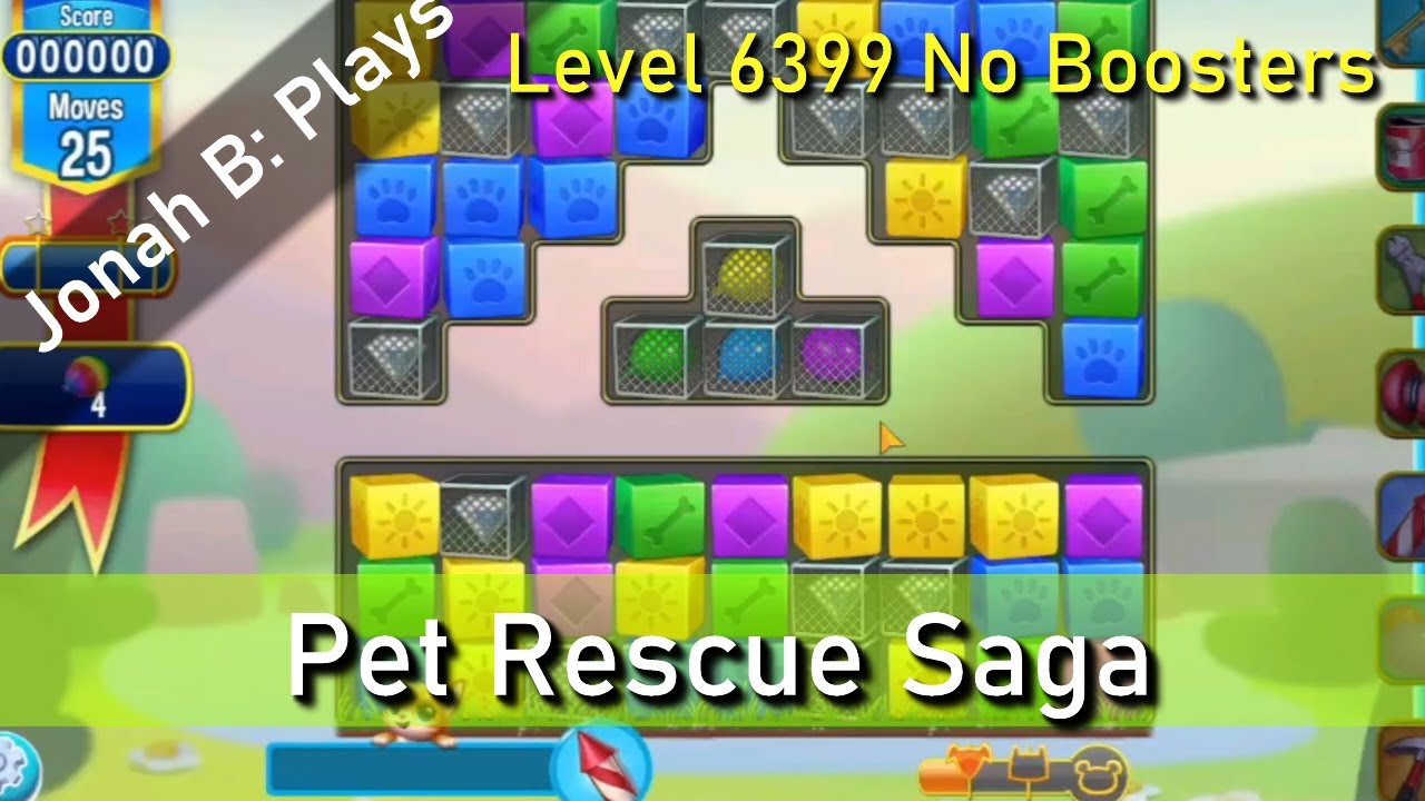 Pet Rescue Saga Level 6399 No Boosters - YouTube