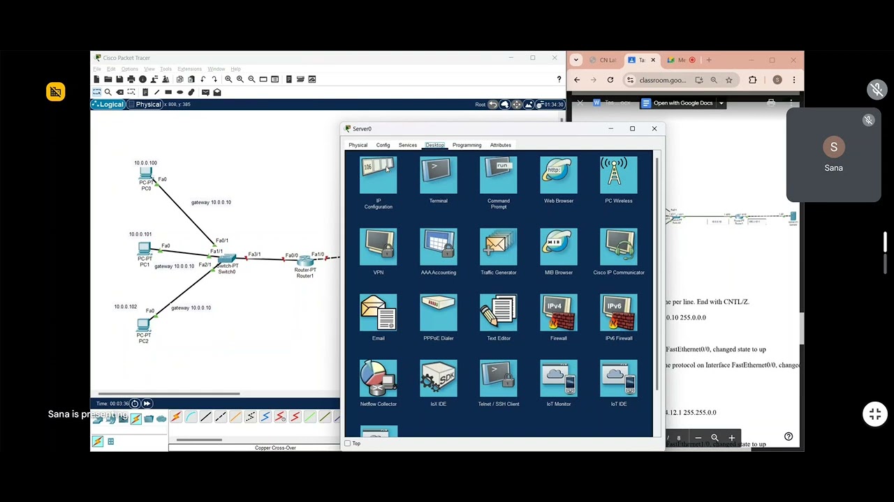 task 7bii computer networks lab - YouTube