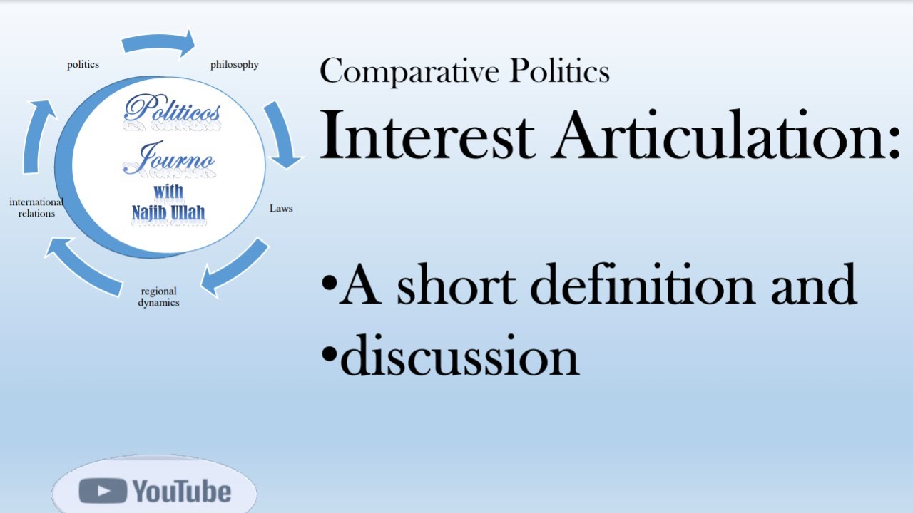 Interest Articulation Definition of Interest Articulation comparative