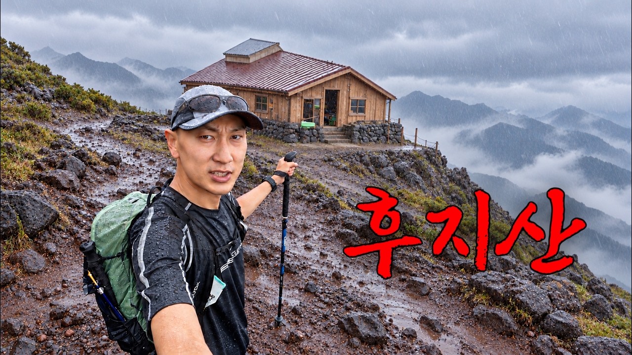 폭우를 뚫고 후지산 3200m 산장에서 하룻밤
