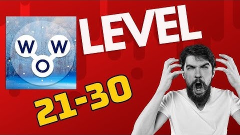 Words Of Wonders level 21-30 | Word puzzles | level 21-30| WOW Puzzles| France #wordpuzzles #youtube