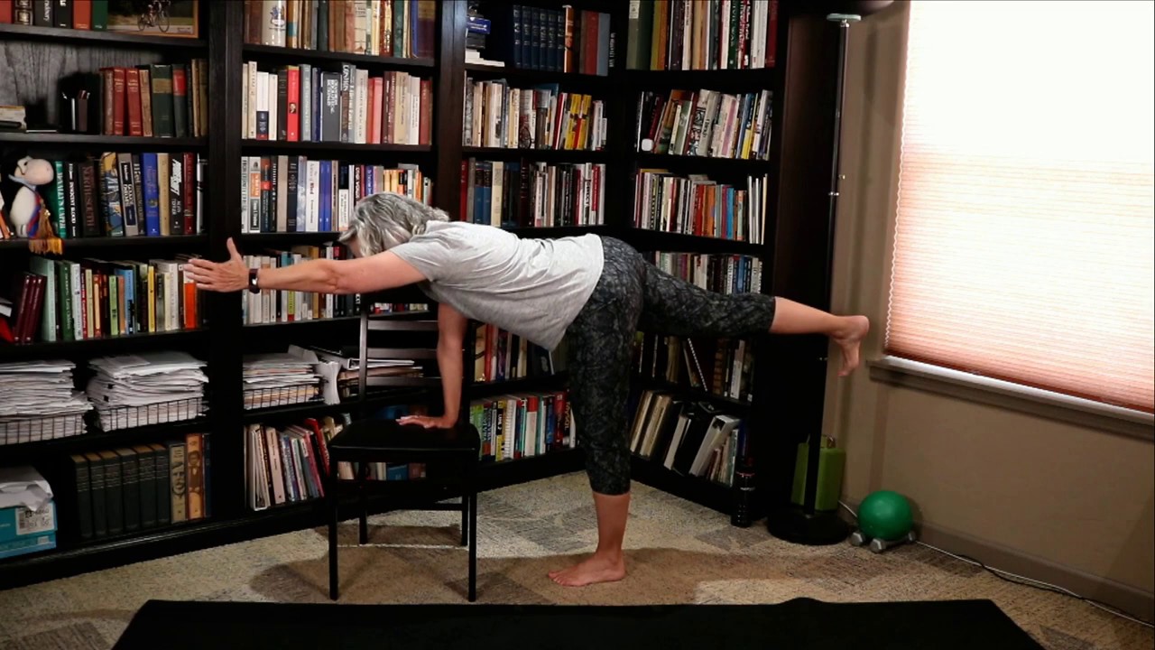 Chair Yoga - Deeper Hip Opener - Quadruped and Pigeon Poses - 30 ...