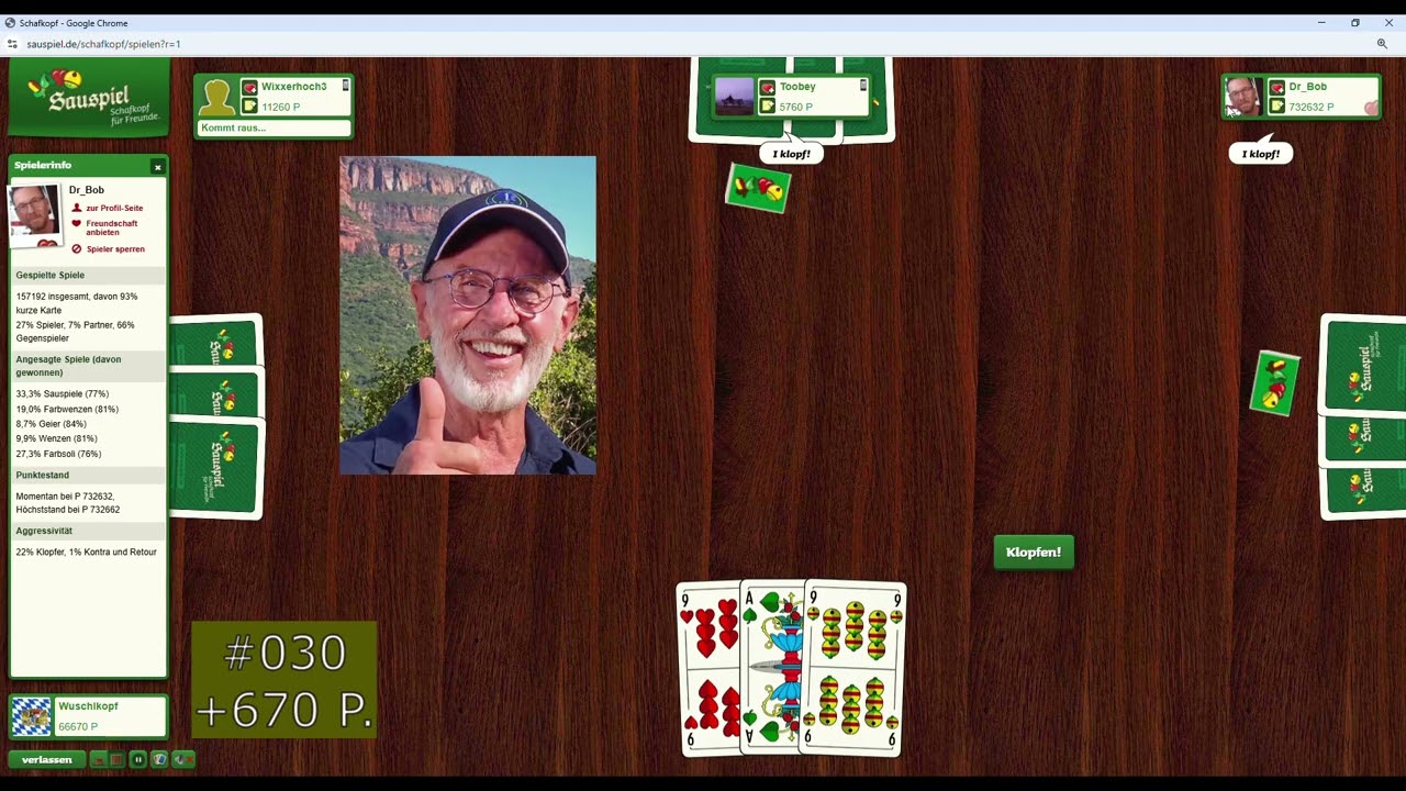 KANN UNS DR. BOB RETTEN? START DER ROAD TO 100K! MUST SEE! SCHAFKOPF AUF SAUSPIEL