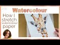 How to stretch watercolor paper // How I keep my watercolour paper flat