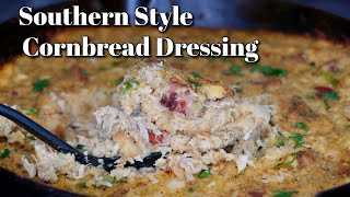 How To Make Southern Style Cornbread Dressing With Chicken | Cornbread Stuffing