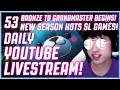 Bronze to Grandmaster Begins! New Season HOTS SL Games!