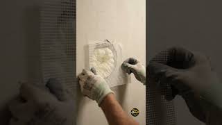 A forgotten light spot, neatly wiped from the wall. #WallRepair #SconceRemoval