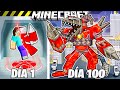 ¡Sobreviví 100 DÍAS como un EVIL DRILLMAN en Minecraft HARDCORE!