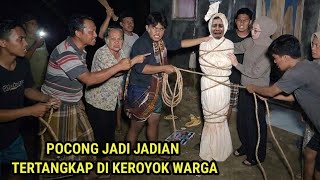  Viral Fake Pocong Caught By Locals While Knocking On Residents Doors
