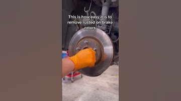 this is how easy it is to remove rusted on brake rotors #mechanic #shorts