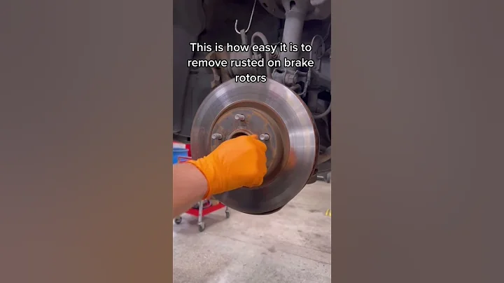 this is how easy it is to remove rusted on brake rotors #mechanic #shorts