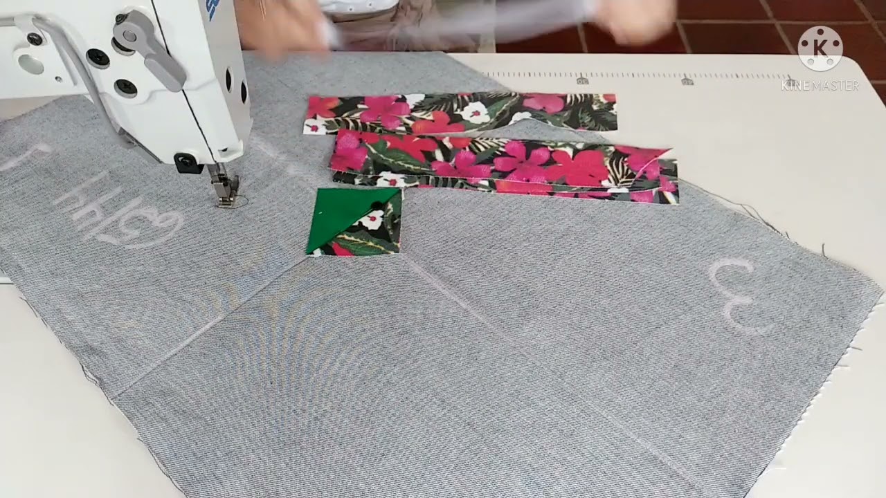 Tapete para iniciantes com tiras. #diy #retalhos #iniciantes #ganhardinheiro