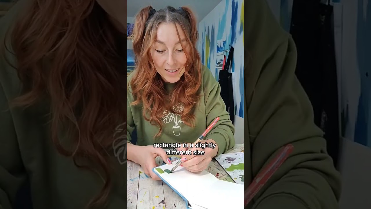 Простое упражнение, которое поможет вам освоить новый скетчбук! #акварель #скетчбук