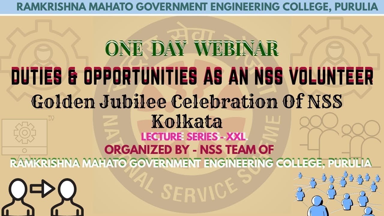 RKMGEC presents Webinar on Duties & Opportunities as an NSS Volunteer ...