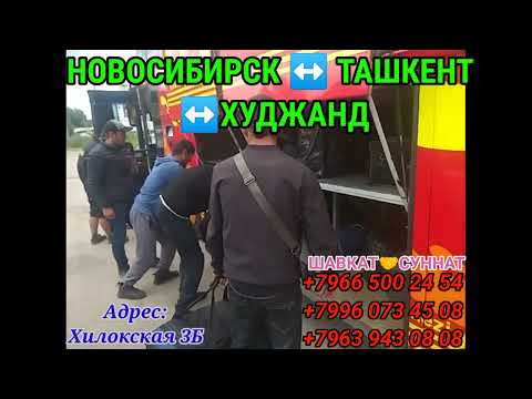 Новосибирск ↔️ Ташкент ↔️ Худжанд автобус ресовой