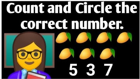 Count and circle the correct number| Count and circle |Maths for kindergarten #Sheeladeymaam