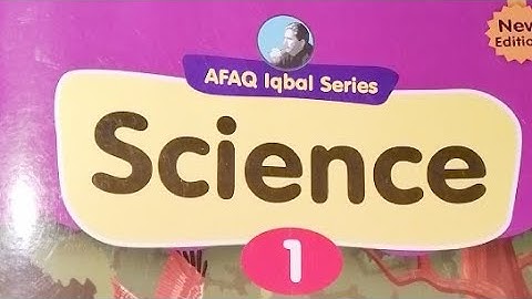 Afaq Iqbal Series New Science Class 1 Unit 6