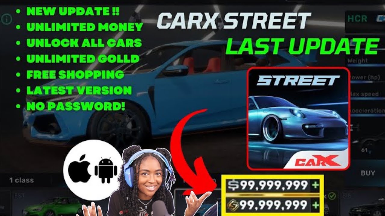 CarX Street Unlimited Money MOD/HACK Get Unlimited Money & All