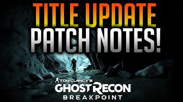 Ghost Recon Breakpoint - Title Update 1.0.3.1 Patch Notes! Adaptive Pouches, Gender Swap, and MORE!