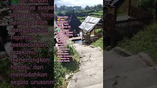Beautiful Village Scenery  Heartwarming Sholawat May Your Wish Be Granted