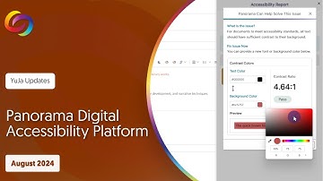 YuJa Panorama LMS Accessibility Platform: August 2024 Release