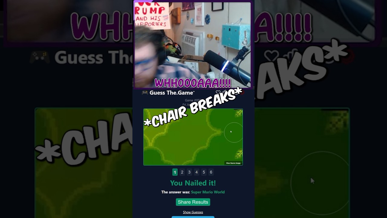 ... Anyone have an extra chair? #clip #highlight #funny #fall #break #chair #streamer #haha
