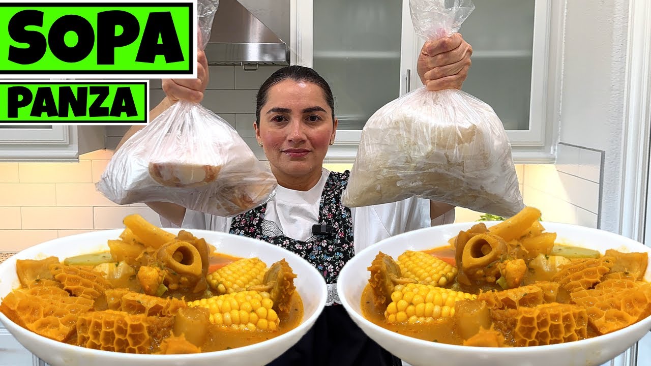 🔥 SOPA DE PANZA DE RES al Estilo Salvadoreño: ¡El Secreto para que quede Perfecta!