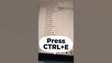 Excel: Flash Fill Your Data in SECONDS with This Excel Shortcut (Ctrl+E)!
