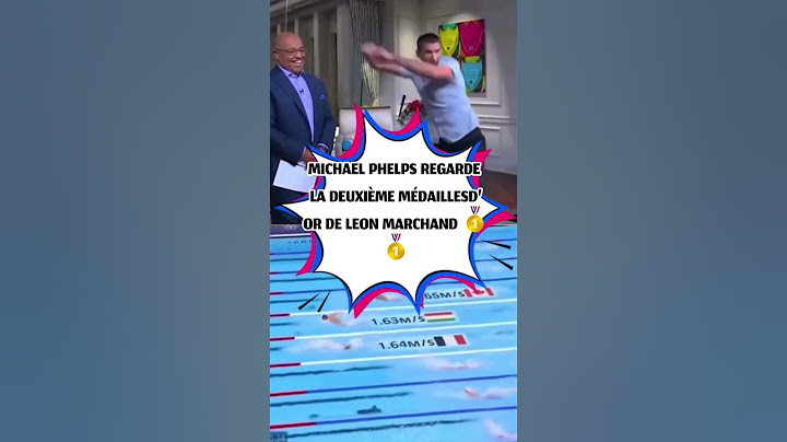 Incroyable réaction de Michael Phelps sur le doublé de Léon Marchand #natation  #jeuxolympiques2024