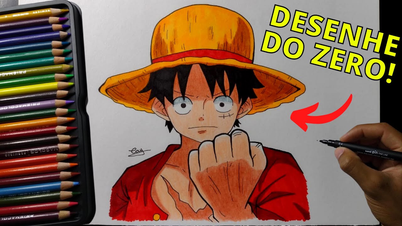 One Piece Luffy  Personagens de anime, Desenhos de anime, Desenho