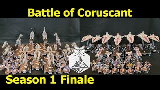 Star Wars Armada Battle of Coruscant Mar Tuuk vs Luminara - ION Radio Battle Report