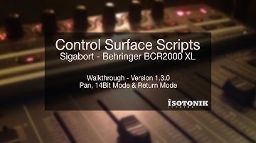 Ableton Live Control Surface Scripts - Sigabort Behringer BCR2000 XXL - Version 3