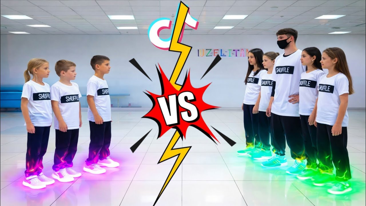 Шаффл Баттл 🔥 WHO IS BEST DANCER NEON MODE TUZELITY SHUFFL IVE 'XOXZ' MV STARSHIP STRAY KIDS SODAPOP