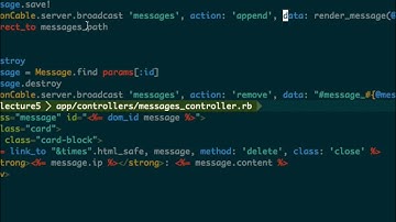CS-R3 Lecture 5 - Action Cable and Active Jobs (Rails 5)