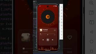 Premium Music Player UI in Flutter | Glassmorphism + Animations | Flutter UI Design ❤️ #shorts