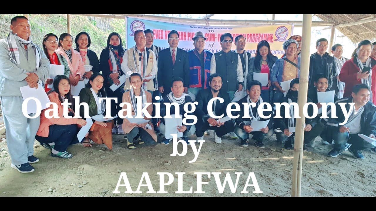 All Arunachal Prades Livestock and Farmers Welfare Association Oath Taking program.