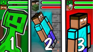 Every Satisfying Minecraft Animations But With Healthbars