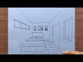 How to Draw a Room in 1 Point Perspective