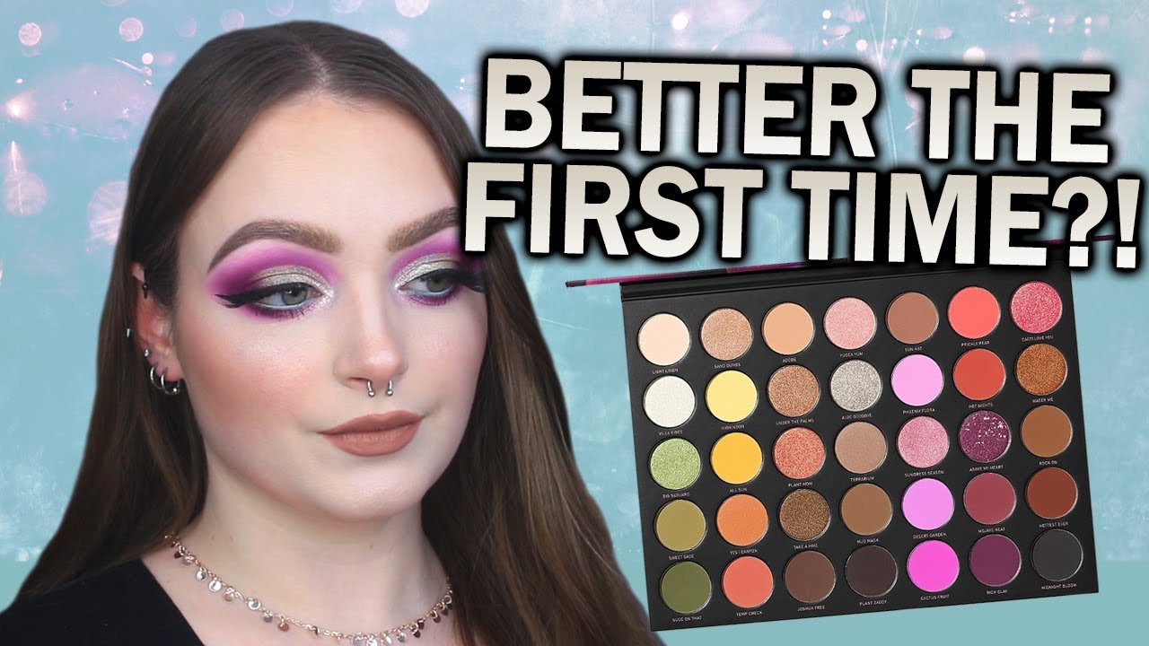 this didn't go as planned lol MORPHE 35D DESERT ROSE PALETTE TUTORIAL