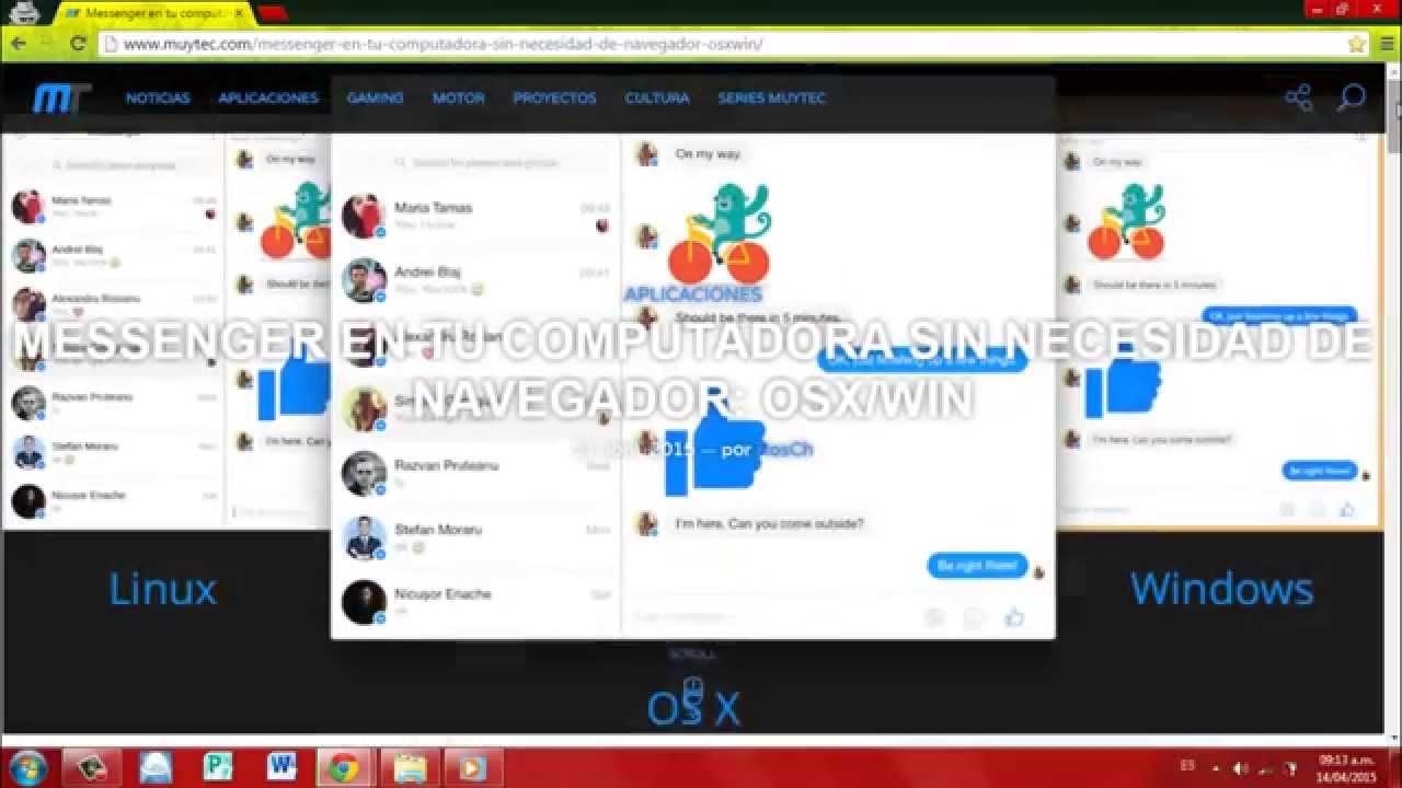 Descargar Facebook Messenger Para PC - YouTube