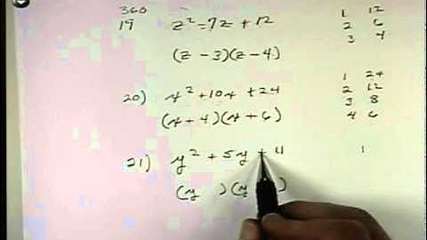 6.2.21 Factor a Trinomial