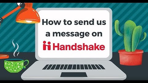How to send us a message on Handshake.