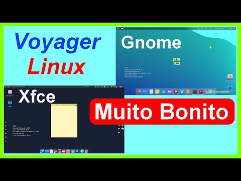 Lançamento Voyager Linux Ubuntu 23.10. Interfaces Gnome e Xfce. Distro muito Bonita e Completa