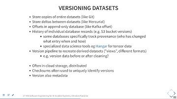SE4AI: Versioning, Provenance, and Reproducibility
