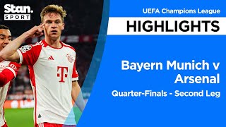 Bayern Munich v Arsenal Highlights | 2023-24 | UEFA Champions League