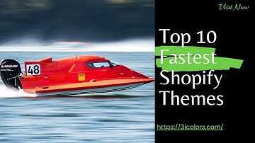 10 Best Fastest shopify themes 2023 (Premium) - 3icolors