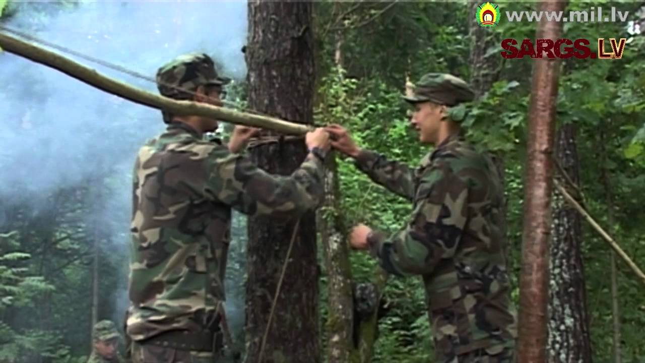 Jaunsardzes organizētais izdzīvošanas kurss „Vilka taka