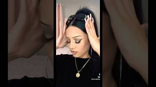 Chicana Hairstyle Tut🎭🖤💋#chicana #hairstyleideas #oldschool #baddie #latina #feedshorts